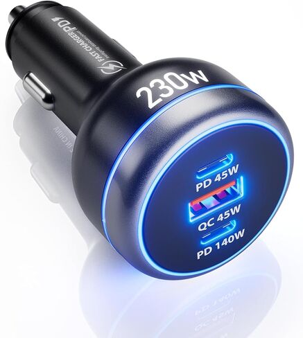 SUNDAREE 120W USB C Car Charger, Car Cigarette Lighter Adapter, Dual PD60W/PPS60W for iPhone 15/14/13/Pro Max/Pro/Samsung Galaxy and More, Fast Charger for Family Travel in Saudi Arabia
