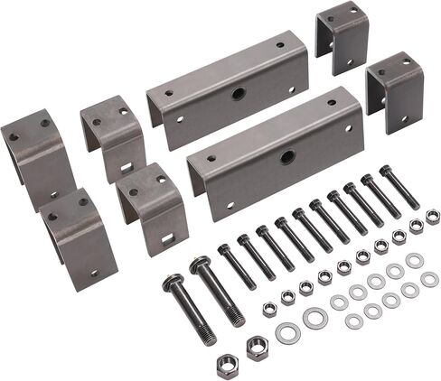 HECASA Trailer Axle Hanger Kit Compatible with Complete 2" Wide Slipper Spring Hanger kit Steel Anti-Rust Oil in Saudi Arabia