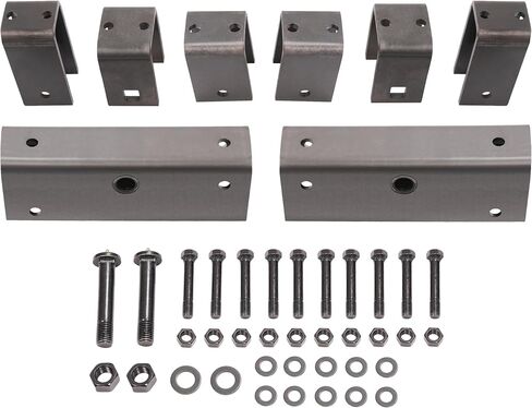 HECASA Trailer Axle Hanger Kit Compatible with Complete 2" Wide Slipper Spring Hanger kit Steel Anti-Rust Oil in Saudi Arabia
