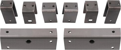 HECASA Trailer Axle Hanger Kit Compatible with Complete 2" Wide Slipper Spring Hanger kit Steel Anti-Rust Oil in Saudi Arabia