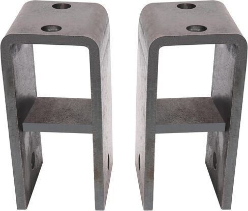 HECASA Trailer Axle Hanger Kit Compatible with Complete 2" Wide Slipper Spring Hanger kit Steel Anti-Rust Oil in Saudi Arabia