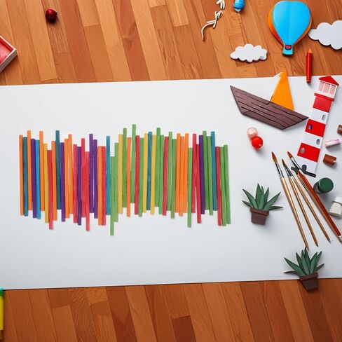 VOSAREA 50pcs Colorful Wooden Rhythm Sticks Set for Safe Natural Musical Instruments Design for Classroom Activities Boys in Saudi Arabia
