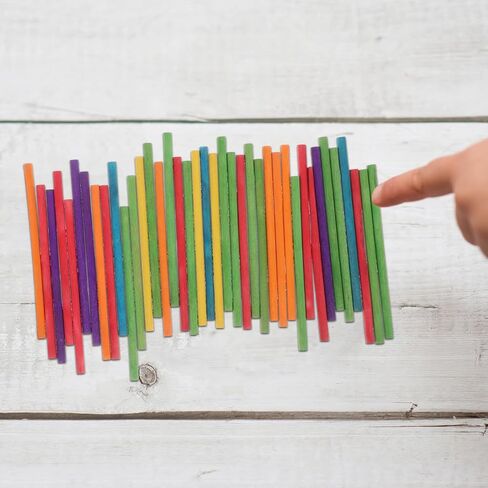 VOSAREA 50pcs Colorful Wooden Rhythm Sticks Set for Safe Natural Musical Instruments Design for Classroom Activities Boys in Saudi Arabia