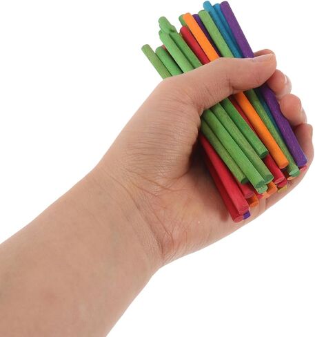 VOSAREA 50pcs Colorful Wooden Rhythm Sticks Set for Safe Natural Musical Instruments Design for Classroom Activities Boys in Saudi Arabia