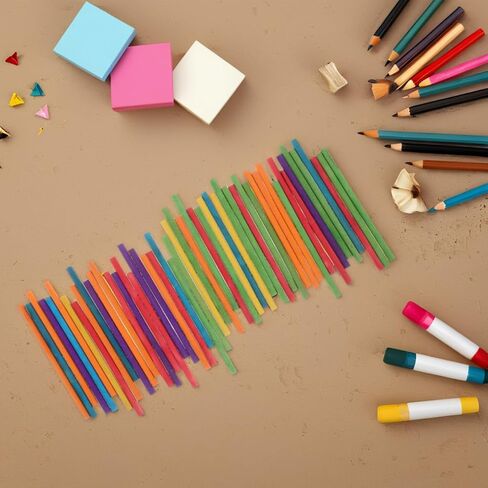 VOSAREA 50pcs Colorful Wooden Rhythm Sticks Set for Safe Natural Musical Instruments Design for Classroom Activities Boys in Saudi Arabia