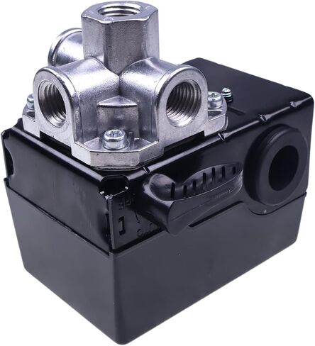 034-0096 مفتاح ضغط 4 منافذ متوافق مع ضاغط الهواء 95-125PSI جهد مزدوج 1/4 بوصة NPT in Saudi Arabia