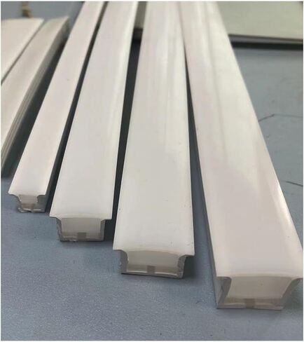 White Flexible Neon Silicone Tube for LED Rope Lights - Waterproof Diffuser Channel, Embedded Design, 1-10M Length (Silicone Tube Only) | Glare-Reducing(A-3020,5meters) in Saudi Arabia