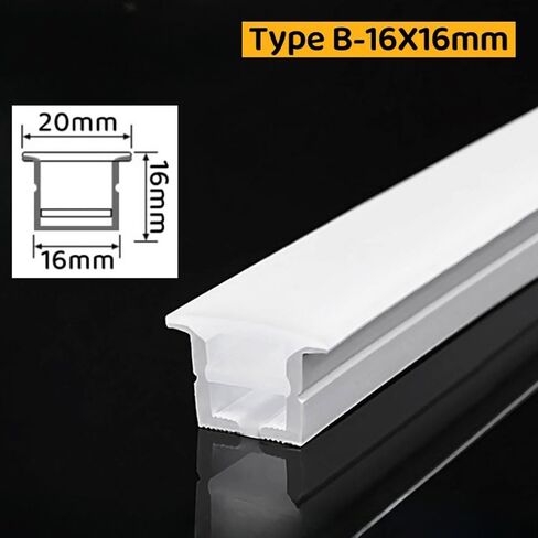 White Flexible Neon Silicone Tube for LED Rope Lights - Waterproof Diffuser Channel, Embedded Design, 1-10M Length (Silicone Tube Only) | Glare-Reducing(A-3020,5meters) in Saudi Arabia