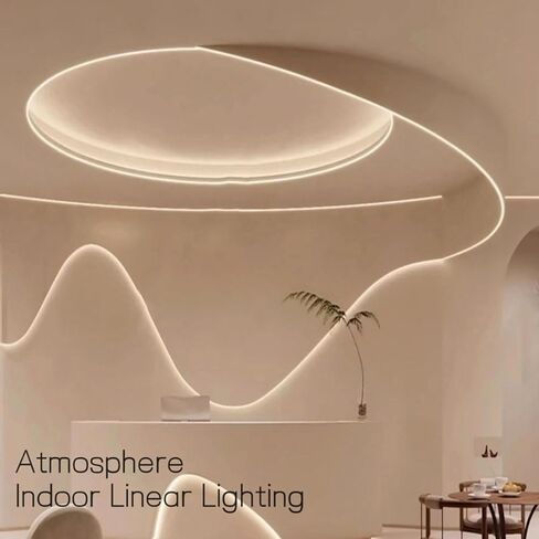 White Flexible Neon Silicone Tube for LED Rope Lights - Waterproof Diffuser Channel, Embedded Design, 1-10M Length (Silicone Tube Only) | Glare-Reducing(A-3020,5meters) in Saudi Arabia