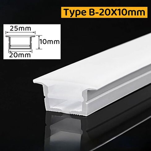 White Flexible Neon Silicone Tube for LED Rope Lights - Waterproof Diffuser Channel, Embedded Design, 1-10M Length (Silicone Tube Only) | Glare-Reducing(A-3020,5meters) in Saudi Arabia
