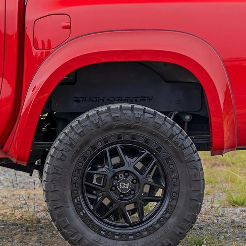 مشاعل حاجزة على طراز Rough Country Sport لسيارة Nissan Frontier (2022-2025) - مشاعل ABS متينة ثلاثية المزيج، تغطية 1.25 بوصة، تثبيت بدون حفر، تشطيب أسود مسطح محمي من الأشعة فوق البنفسجية in Kuwait