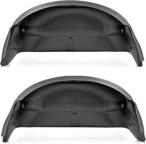 بطانات العجلات الخلفية لـ Rough Country لسيارة Chevy Silverado 1500 (2007–2013) و2500/3500 HD (2007–2010) - بطانات الرفارف الخلفية المثبتة بمسامير، صنع في الولايات المتحدة الأمريكية in Kuwait