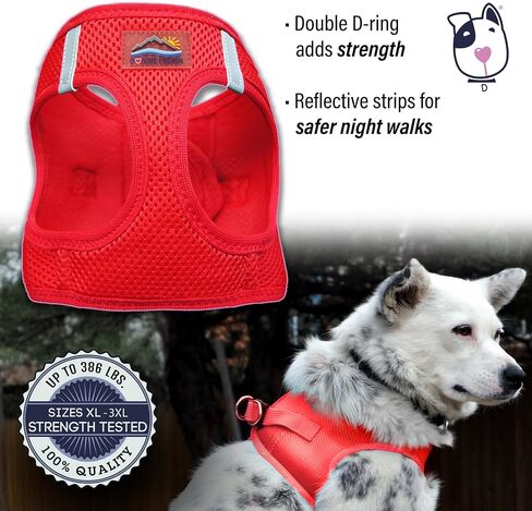 DOGGIE DESIGN Choke Free Reflective Step in Ultra Harness American River and Colors (Small, Raspberry Sundae) in Saudi Arabia