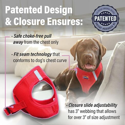 DOGGIE DESIGN Choke Free Reflective Step in Ultra Harness American River and Colors (Small, Raspberry Sundae) in Saudi Arabia