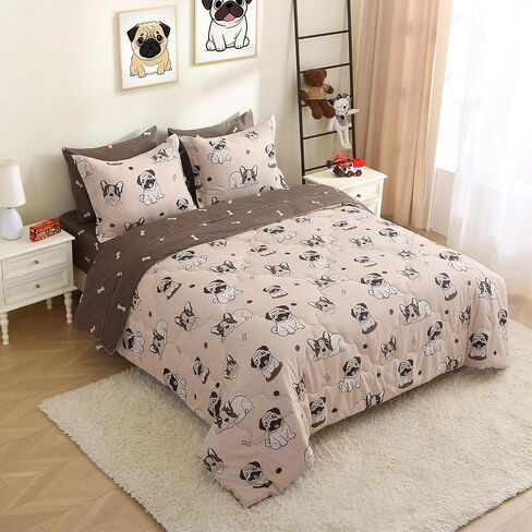 7 Piece Boys Sports Ball Comforter Bedding Set Twin Size for Teens Baseball Football Soccer Basketball Softball Bed in A Bag Comforter Set for Kids Girls All Season Bedroom Decor Colourful in Kuwait