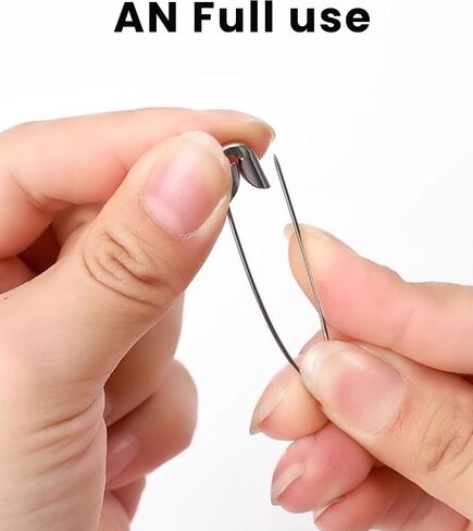 150-Pack Safety Pins Assorted - 5 Sizes Small to Large, Nickel Plated Steel Pins for Clothes, Costume Sewing, Arts and Crafts, Durable and Rust-Resistant, Silver in Saudi Arabia
