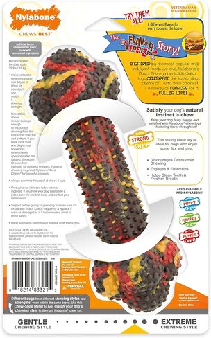 Nylabone Strong Chew Ring Braided Chew Toy for Dogs Beef Medium/Wolf (1 Count) in Saudi Arabia