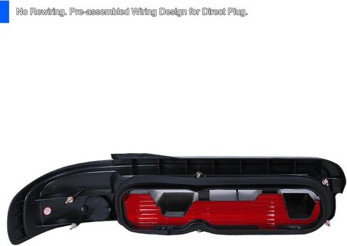 SPEC-D TUNING Red Smoke Lens Tail Lights Compatible with 1989-1994 Nissan 240SX S13 2DR Couple, Left + Right Pair Assembly in Saudi Arabia