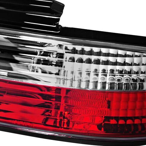 SPEC-D TUNING Red Smoke Lens Tail Lights Compatible with 1989-1994 Nissan 240SX S13 2DR Couple, Left + Right Pair Assembly in Saudi Arabia