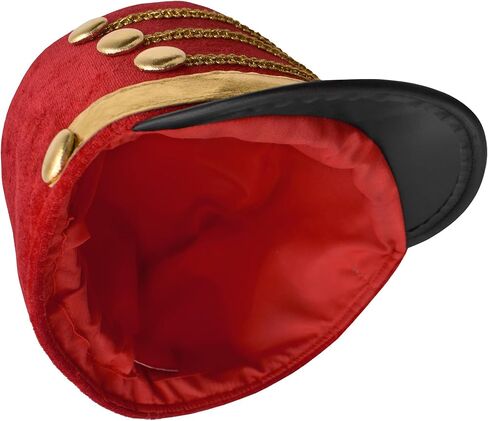 Adult Drummer Boy Toy Soldier Hat Shoulder Epaulettes Costume Accessory in Saudi Arabia