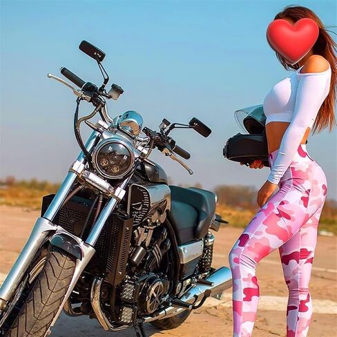 Motorcycle Handlebar Rear View Mirrors Rectangle Black Square Blue Glass 8mm/10mm Universal Side Mirror Mobike Accessories(Black clear lens) in Kuwait