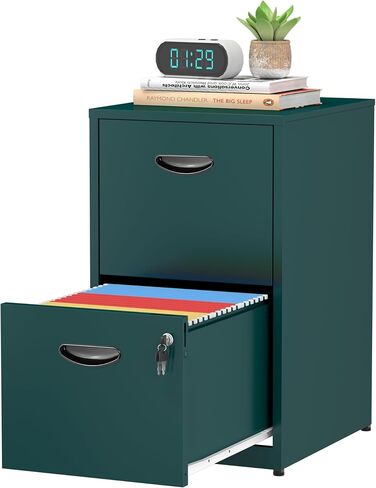 2 Drawer File Cabinet with Lock,Small Filing Cabinet for Home Office,Metal Vertical File Under Desk Cabinets for A4/Letter,Assembly Required,Pink in Saudi Arabia