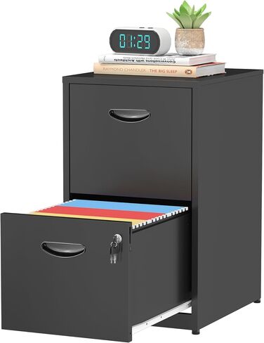 2 Drawer File Cabinet with Lock,Small Filing Cabinet for Home Office,Metal Vertical File Under Desk Cabinets for A4/Letter,Assembly Required,Pink in Saudi Arabia