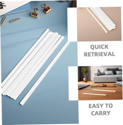 20Pcs Document Slide Binders with Plastic Binding Bars for Efficient File Retrieval and Presentation Office School and Meetings Transparent Design for Quick Access in Saudi Arabia