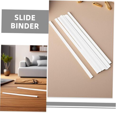 20Pcs Report Covers with Sliding Bar Plastic Slide Binders for Office Documents High Capacity Binder Bars for Organizing Exams and Reports Document Protection and Quick in Kuwait