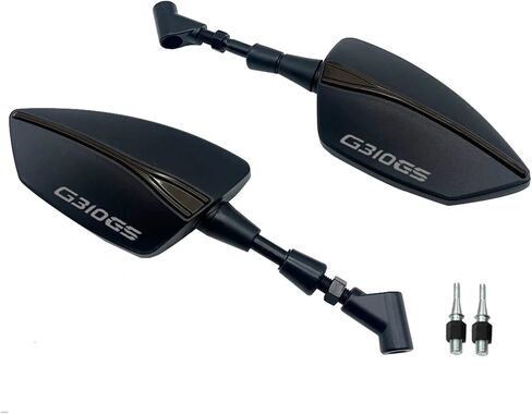 متوافق مع G310GS G310R G 310 GS G310 R 2017-2023 دراجة نارية 8 مم 10 مم متوافق مع مرآة الرؤية الخلفية القابلة للتعديل ومرايا الرؤية الخلفية الجانبية (بدون شعار أسود) in Kuwait