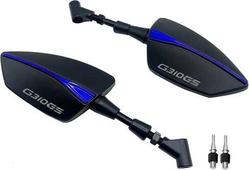 متوافق مع G310GS G310R G 310 GS G310 R 2017-2023 دراجة نارية 8 مم 10 مم متوافق مع مرآة الرؤية الخلفية القابلة للتعديل ومرايا الرؤية الخلفية الجانبية (بدون شعار أسود) in Kuwait