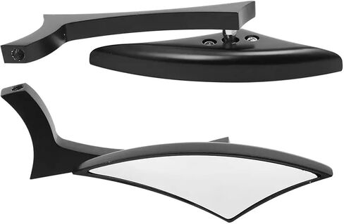 Motorcycle One Pair Universal Rear View Mirrors Compatible with Dyna Street Bob Cruiser Chopper in Saudi Arabia