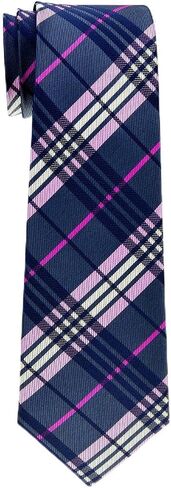 Retreez Stylish Classic Plaid Check Woven Boy's Tie - 8-10 years in Saudi Arabia