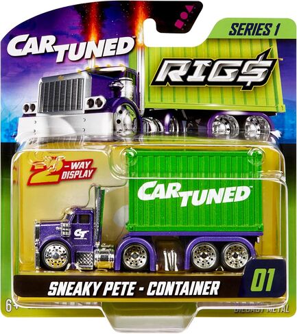 حقيبة حاوية CarTuned™ Rig$ - Sneaky Pete، شاحنة مصبوبة باللونين الأرجواني والأخضر، الطراز 2 in Saudi Arabia