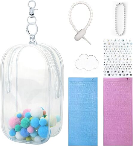 Clear Doll Case with Keychain, 19cm Waterproof Display Storage Bag for Blind Box Figures & Collectibles - Dustproof PVC Protective Cover (7.5×4.2inch) (Transparent) in Saudi Arabia