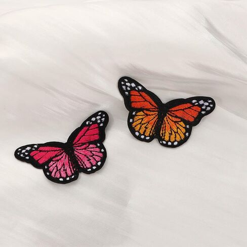 Clothes Patch Fabric DIY Applique Apparel Sewing for Cloth Bag T-Shirt Badges Printing Iron On Patche(Orange) in Saudi Arabia