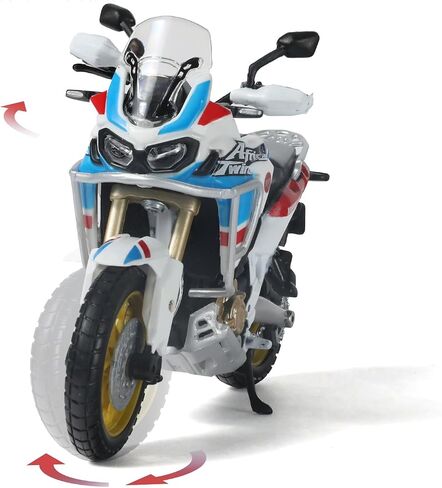 متوافق مع موديل الدراجة النارية Honda 1:18 - دراجة نارية صغيرة بيضاء أنيقة للطرق الوعرة، مثالية لديكور المنزل والمكتب، وتزيين سطح المكتب، وعرض رف الكتب. in Saudi Arabia