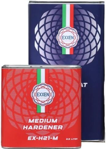 Exxen Coatings Euro Clear Coat 2:1 عالي اللمعان EX-C21 طلاء شفاف للسيارات 5 لتر مع مقوي 2.5 لتر (متوسط) in Saudi Arabia