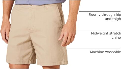 Amazon Essentials Men's Classic-Fit 7" Comfort Stretch Chino Short in Saudi Arabia