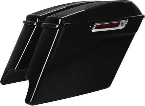 XMT-MOTO 5 حقائب سرج صلبة ممتدة مزدوجة 5x7 مكبرات صوت مناسبة لدراجات Harley Touring FLT FLHT FLHTCU FLHRC Road King Road Glide Street Glide Electra Glide Ultra-Classic 2014-2024 in Kuwait