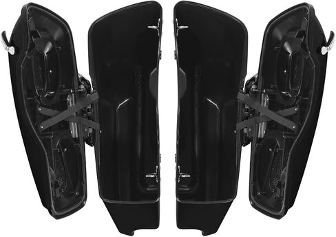 XMT-MOTO 5 حقائب سرج صلبة ممتدة مزدوجة 5x7 مكبرات صوت مناسبة لدراجات Harley Touring FLT FLHT FLHTCU FLHRC Road King Road Glide Street Glide Electra Glide Ultra-Classic 2014-2024 in Kuwait