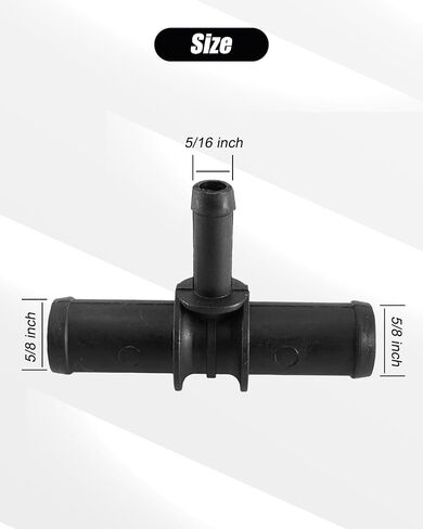 Radiator Coolant Hose 3 Way Connector, 5/8"-5/8"-5/16" Heater T-Joint Diverter Fit for Mercedes-Benz BMW Audi Volkswagen Chevrolet Volvo Buick Ford Toyota Honda in Saudi Arabia