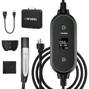 شاحن محمول بمستوى 1/2 EV لشاحن Tesla 16Amp، 240V 25ft كابل منزلي للسيارة الكهربائية EV، محول NEMA 6-20P إلى 5-15P، موصل NACS للهاتف المحمول متوافق مع جميع موديلات Tesla، مدرج في قائمة ETL in Kuwait