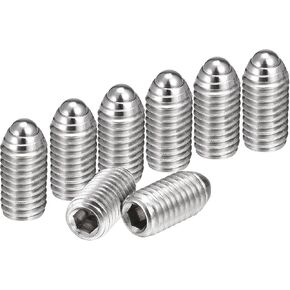 uxcell Ball Point Set Screws, M8 x 12mm 304 Stainless Steel Metric Spring Hex Socket Screw 8pcs in Kuwait