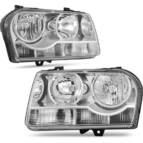 AUTOSAVER88 Headlight Assembly Compatible with 2007-2011 Honda CRV CR-V, Headlamp Chrome Housing with Amber Reflector (Driver & Passenger Side) in Kuwait