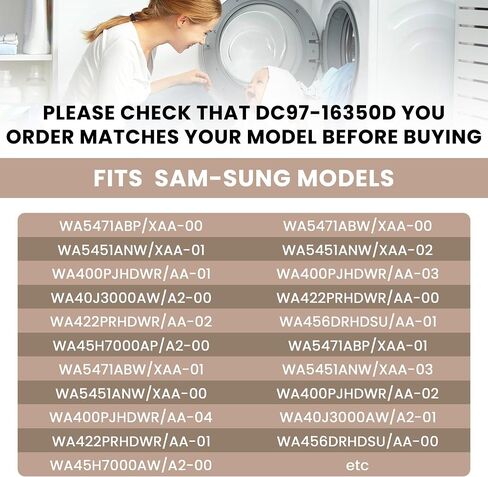 ترقية WA50R5200AW/US، WA50R5400AV/US WA45H7000AW/A2 WA422PRHDWR/AA قضبان تعليق الغسالة مناسبة لـ Sam-sung WA45H7200AW WA45N3050AW WA400PJHDWR، تحل محل DC97-16350U DC97-16350T من أجزاء AMI in Saudi Arabia
