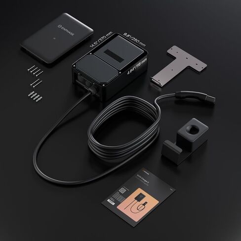شاحن انفاس IQ EV 2 | شاحن ذكي مستوى 2 48 أمبير (حتى 11.5 كيلووات، 240 فولت) | واي فاي + بلوتوث | سلكي | معتمد من UL | كابل 25 قدم | J1772 | داخلي/خارجي in Kuwait