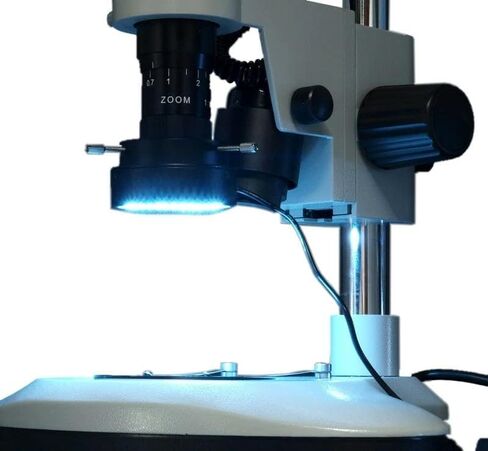 OMAX 96 LED Focused Bright Shadow Less Ring Light with Light Control Box for Stereo Microscopes in Saudi Arabia