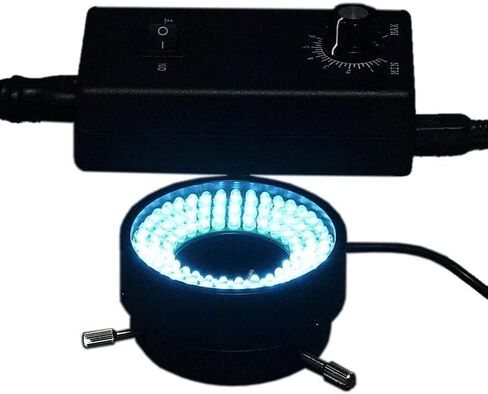 OMAX 96 LED Focused Bright Shadow Less Ring Light with Light Control Box for Stereo Microscopes in Saudi Arabia