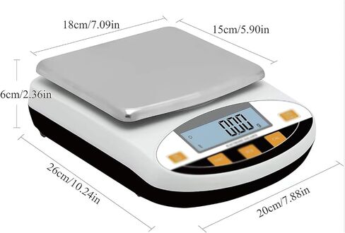 High-Precision Electronic Balance Scale, Precision Digital Scale, Maximum Weighing: 5kg/ Accuracy: 0.01g/ Repeatability (≤g)/ Maximum Allowable Error (≤g): ±0.03g, for Schools in Saudi Arabia